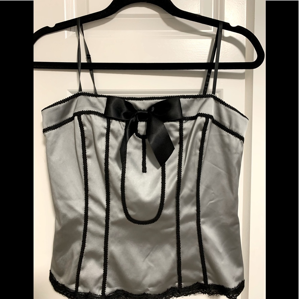 Size 8 Bustier Grey satin by arianna Papelle